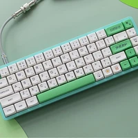 xda profile sublimation avocado honey milk shimmer keycaps pbt keyboard keycap for mechanical keyboard english japanese keycap