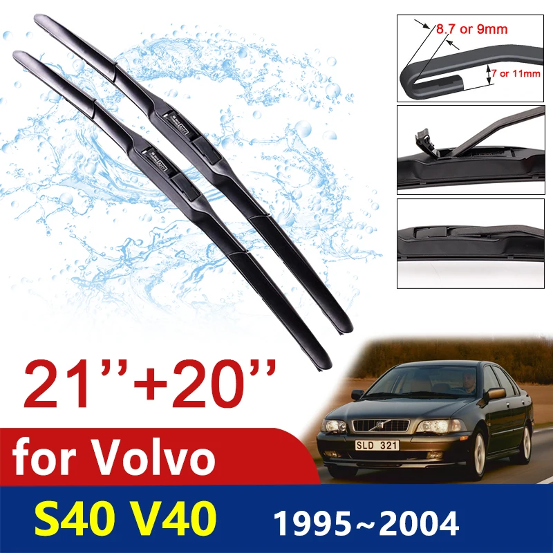 

Car Wiper Blade for Volvo S40 V40 1995~2004 Front Windscreen Windshield Wipers Car Stickers 1996 1997 1998 1999 2000 2001
