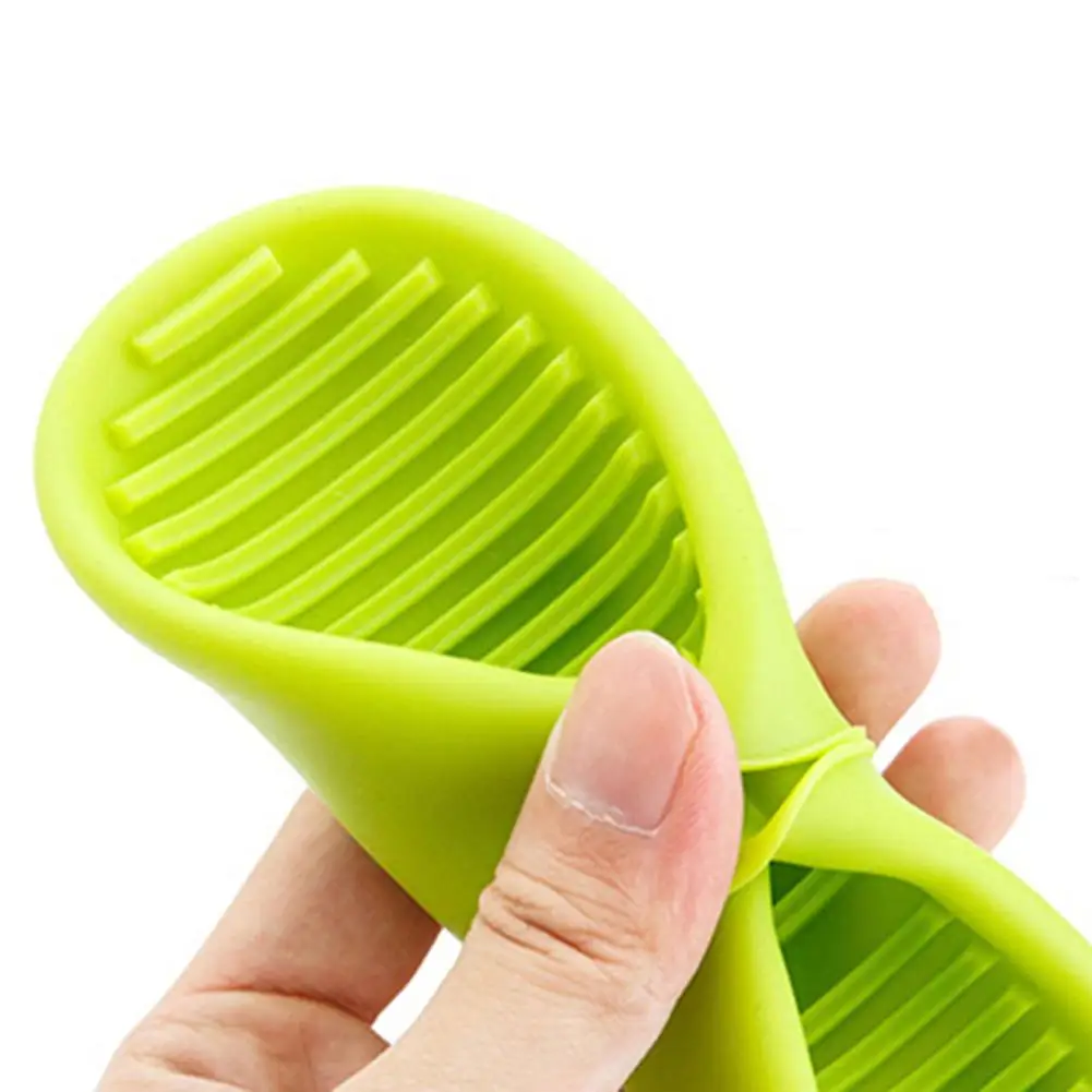 

1Pc Pure Color Heat-Resistant Kitchen Microwave Oven Holder BBQ Baking Silicone Mitt Anti-scalding Bowl Clips Non-slip