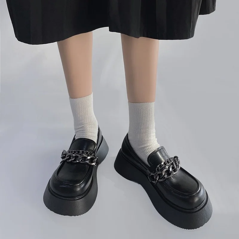 

Autumn New Women's High Heels Trend Fashion Round Toe Thick-soled High Heels Shallow Outdoor Non-slip Comfortable Casual Boots