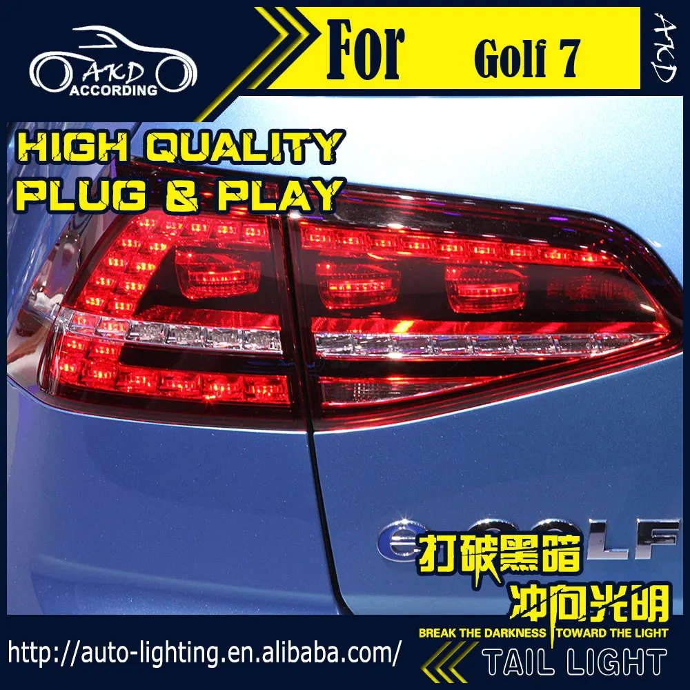АКД стайлинга автомобилей задний фонарь для VW Golf 7 хвост светильник s Golf7 R20