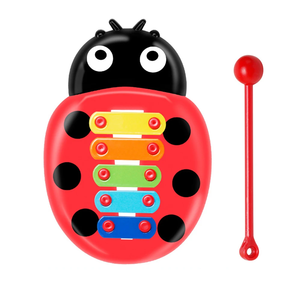 

Wooden 8 Notes Ladybug Beat Xylophone Musical Toy Kid Hand Knock Instrument Funny Toys For Baby Girls Educational Toys Baby Boy