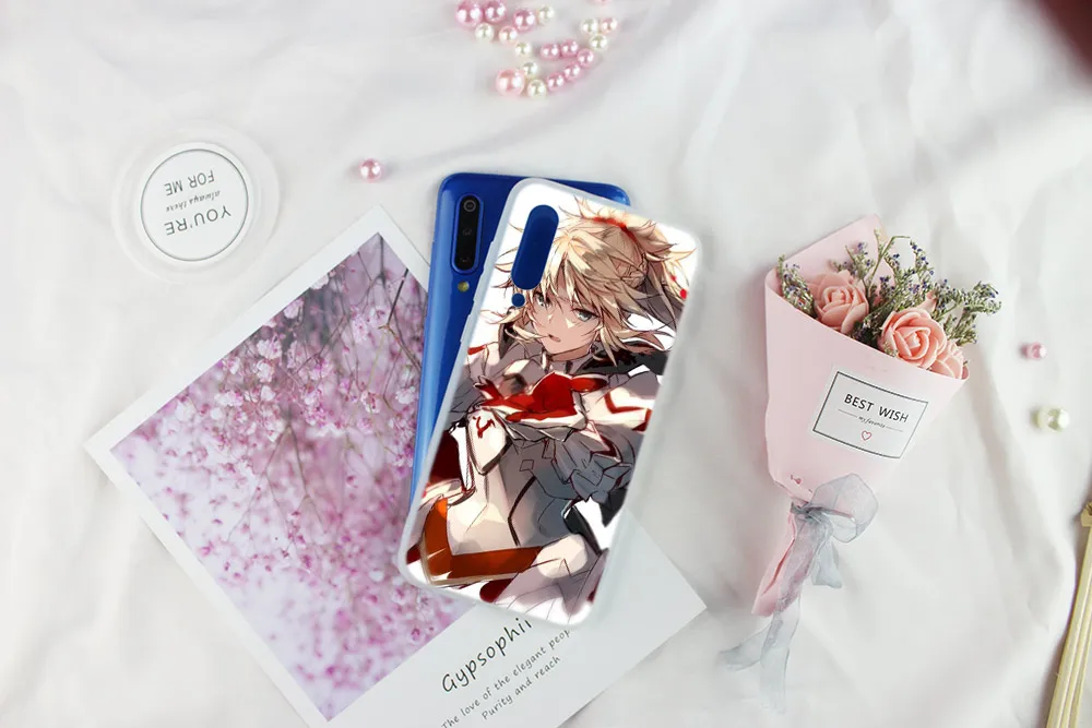 Мягкий чехол для телефона Xiaomi Mi 12 11 Pro Ultra 10 9 8 SE 6X A3 A2 LITE cc9 cc9e с изображением персонажей аниме Fate Series и Grand girl.