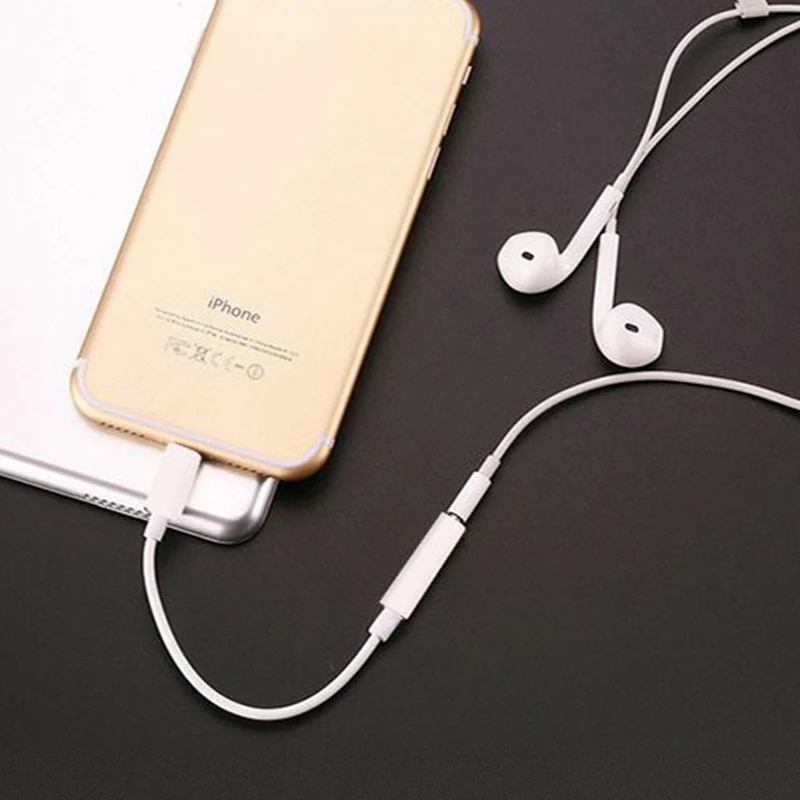 

3.5mm Jack Audio Cable Adapter for Phone X XS Max 8 7 11 Earphone Aux Splitter Headphone for I0S Syetem Converter Accessories