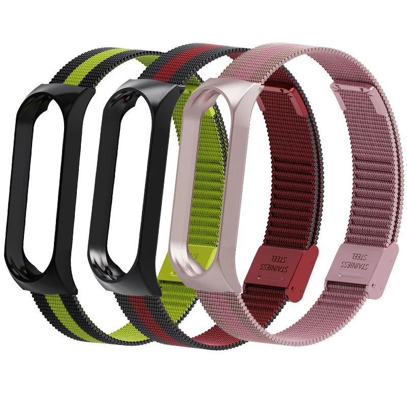 Metal Bracelet for Xiaomi Band 3/4 Wrist Strap Miband 4 Wristband Smart Watch Stainless Steel Mi band 3 | Электроника