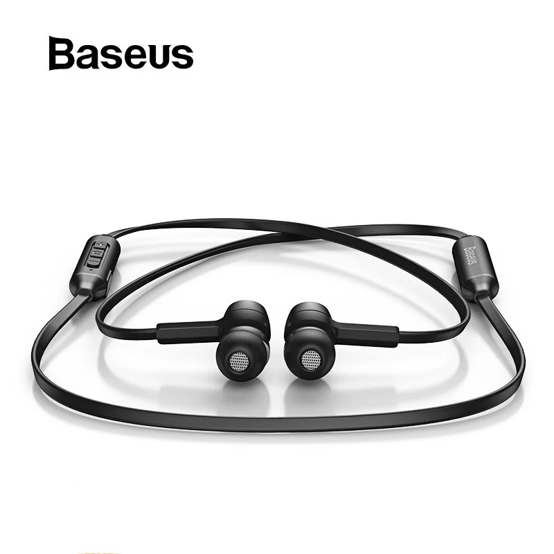 Baseus S06 Bluetooth наушники беспроводные магнитные шейные наушники громкой связи спортивные стерео наушники для samsung Xiaomi с микрофоном беспроводные наушники