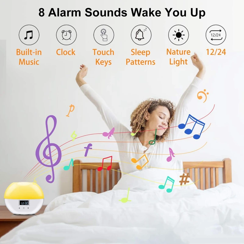 Будильник Sunrise обновленный умный светильник для пробуждения 9 цветов детей