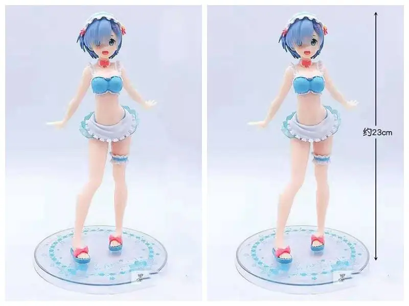Купальники аниме Re:Life In A другой мир экшн-фигурки Rem Ram Girl коллекционная Игрушечная