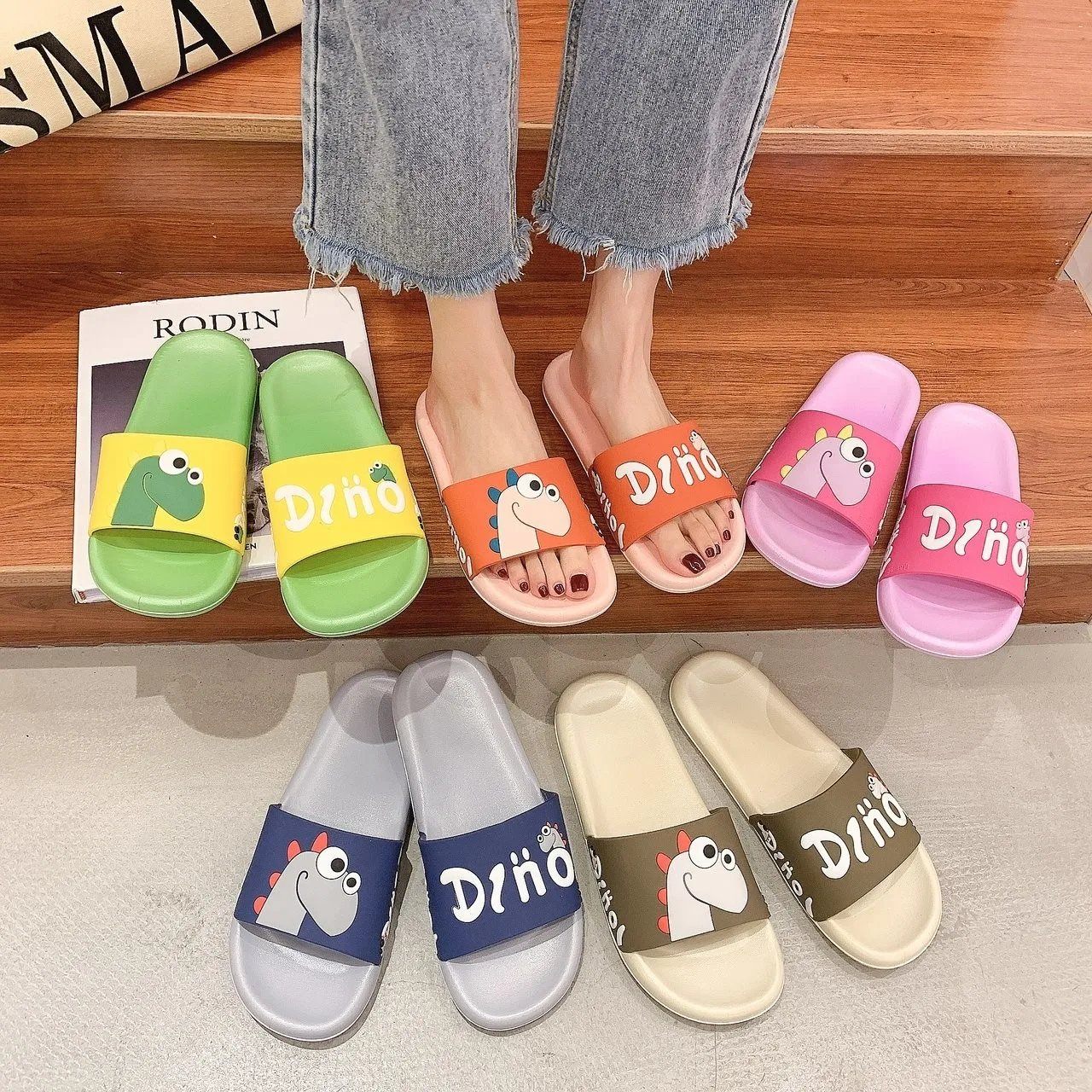 

Slippers Female Summer Indoor Home Soft Soled Slippers Bathroom Antiskid Bath Home Cute Cartoon Wear Lovers Men And Women Cool S