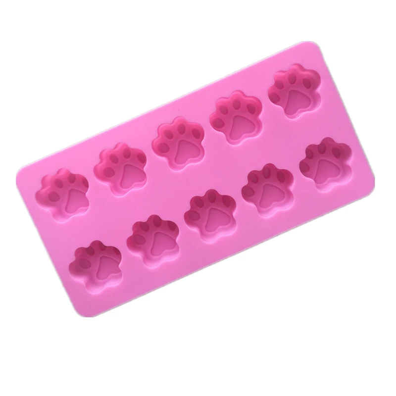 Силиконовые формы для мыла форма сделай сам выпечки лап животных собак кексов