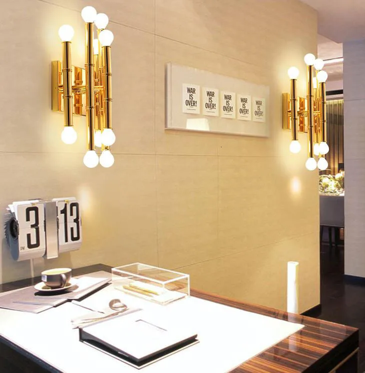 Арт дизайн золото Медь настенный светильник для прохода деко дом аппликация