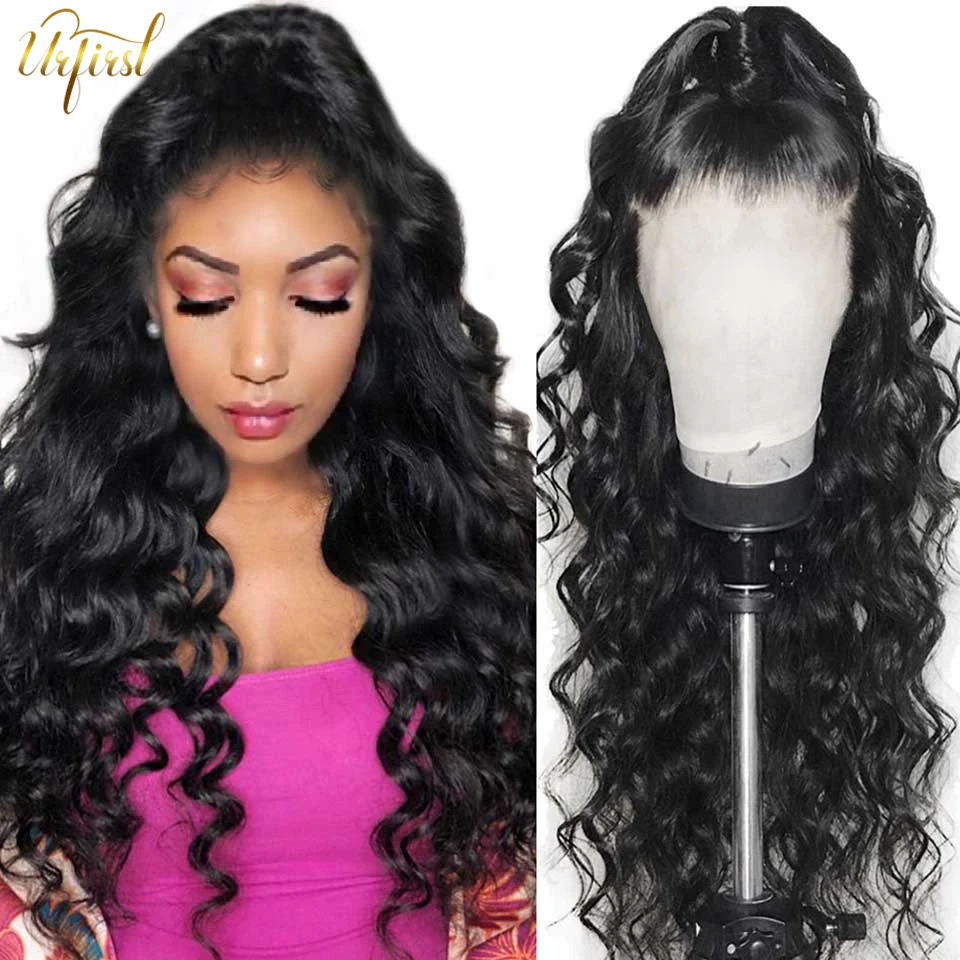 Loose Wave Wig Brazilian Loose Deep Wave Lace Front Human Hair Wigs For Black Women Remy Transparent Lace Frontal Closure Wig