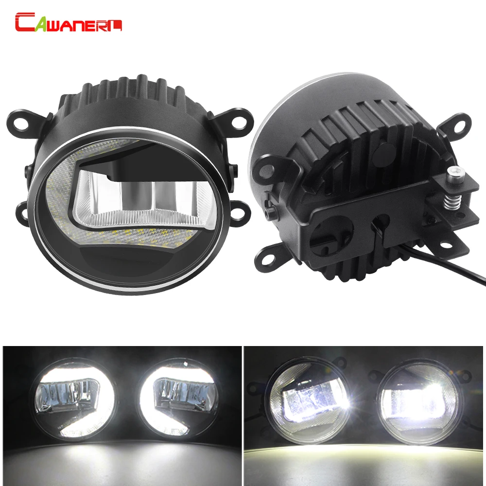 2 в 1 Автомобильные светодиодные противотуманные фары и дневные хосветильник ни 12