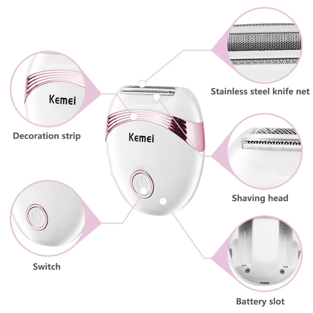 Электрический женский эпилятор перезаряжаемый портативный инструмент для