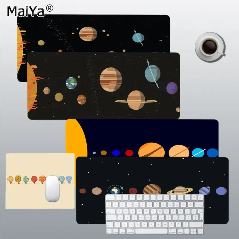 

Cute cartoon Solar system Boy Pad Natural Rubber Gaming mousepad Desk Mat Size for CSGO Game Player Desktop PC Computer Laptop