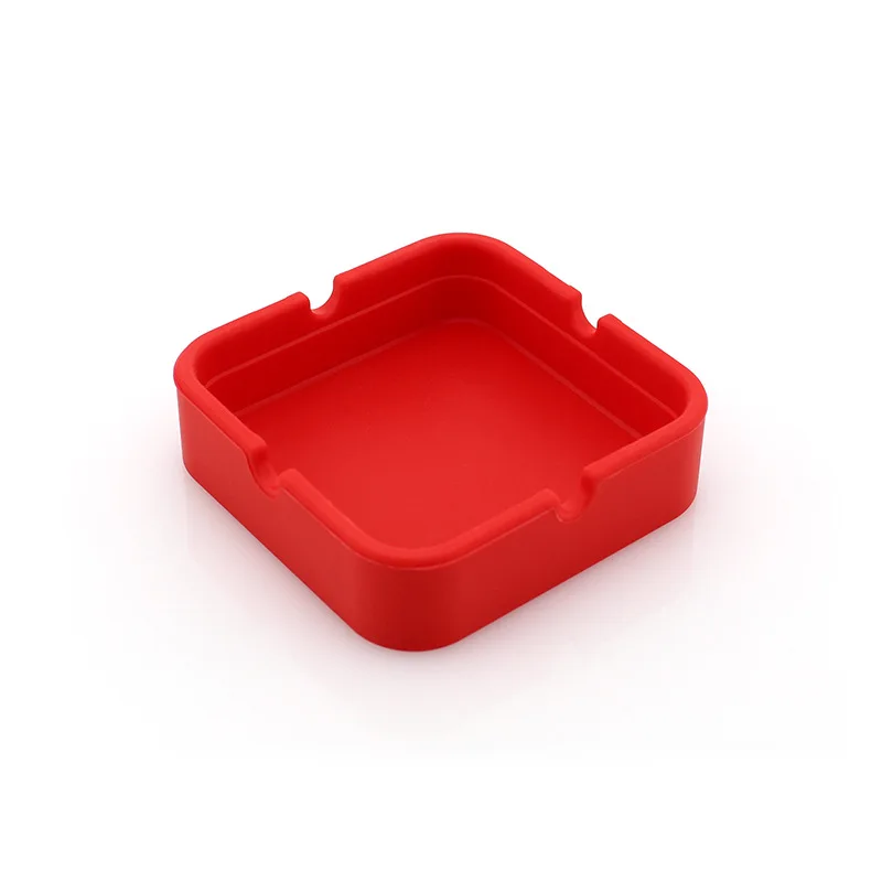 

Silicone Ashtray Round Pure color Mini Ash Tray Portable Anti-scalding Cigarette Holder Home Novelty Crafts Smoking Accessories