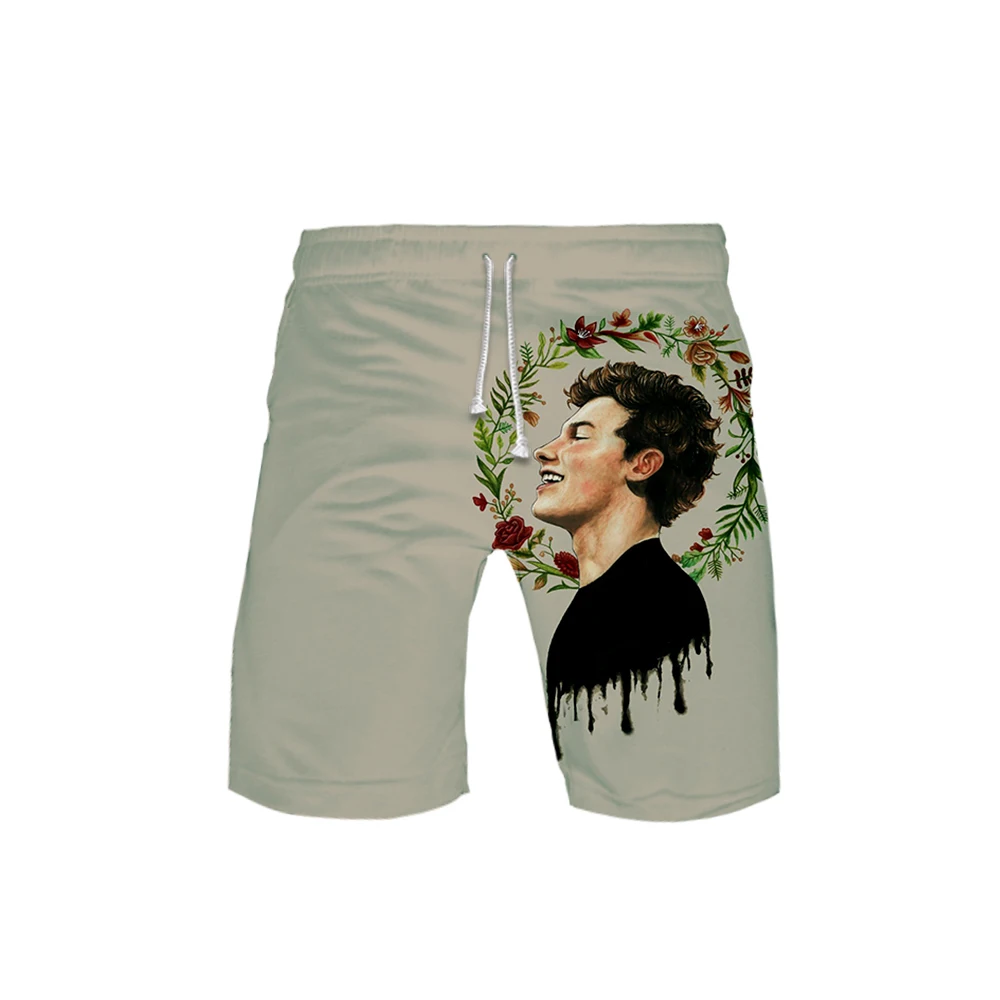 

shawn mendes 3D print shorts for men beach shorts harajukushorts men streetwear popular sports shorts Tommy