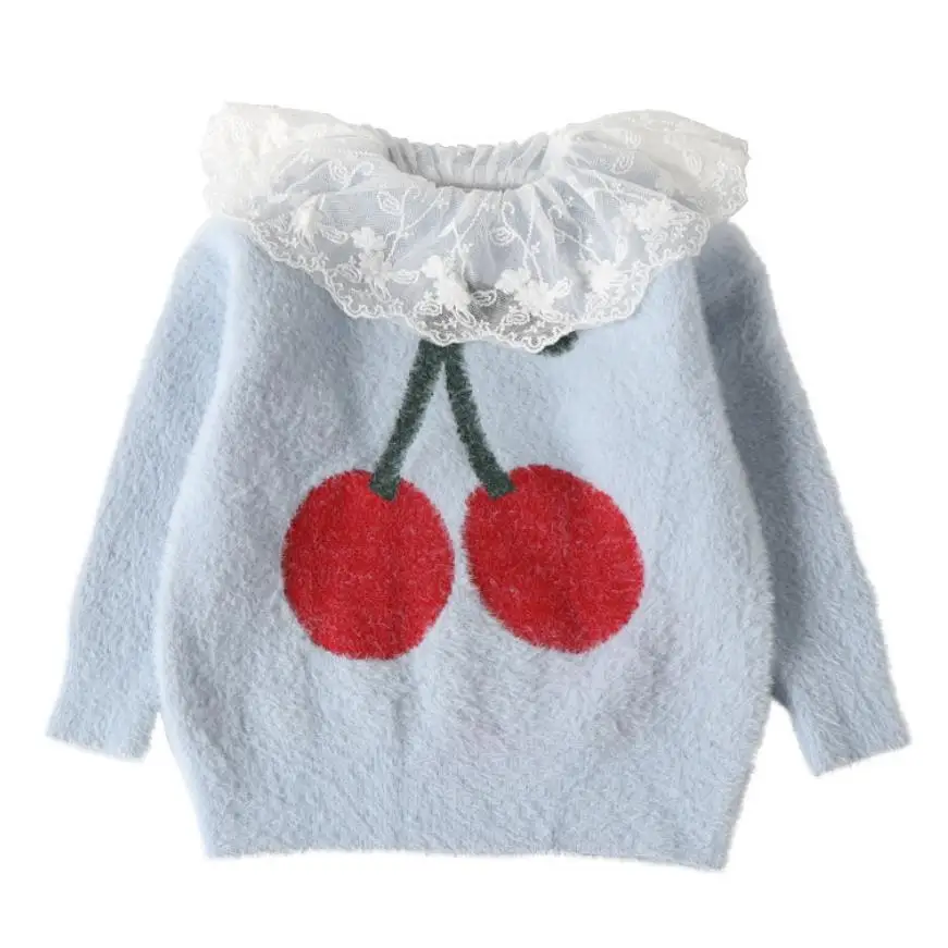 Детские теплые свитеры зимняя и осенняя одежда для малышей вязаный Топ пуловер