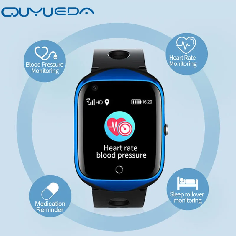 Смарт-часы с GPS-трекером и тонометром IP67 4G | Автомобили мотоциклы