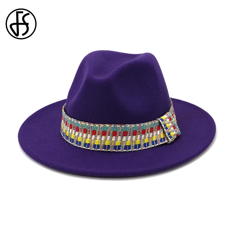 FS шерстяной джазовый фетровая шляпка шерстяная Шапки Повседневное Для мужчин
