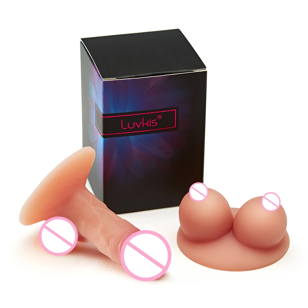 Мини фаллоимитатор Luvkis держатель для телефона подставка груди подарочный набор