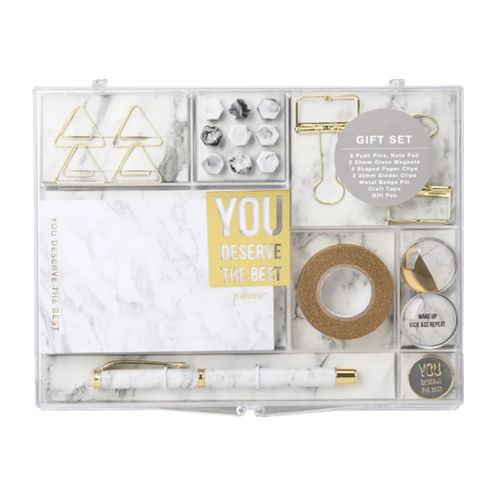 Мраморные канцелярские принадлежности подарочный набор креативные офисные