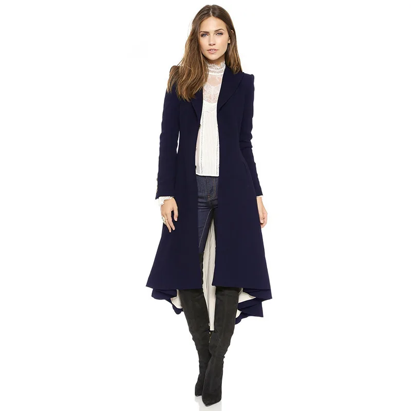 

woolen trench coat dress coat