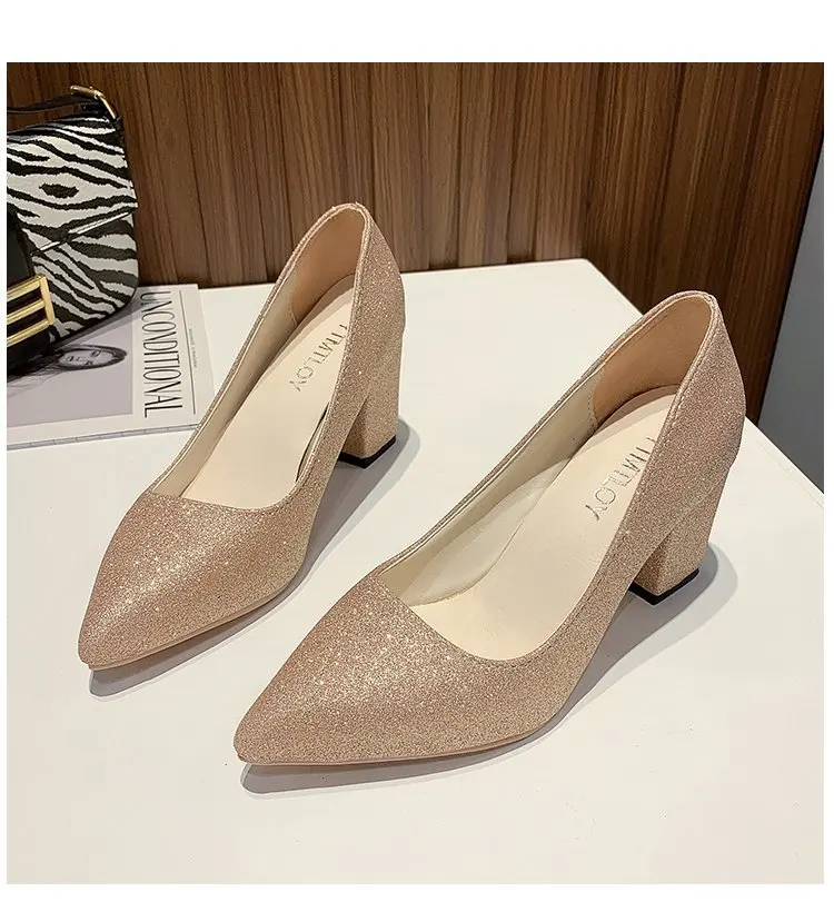 

Withered england style office lady sexy cusp elegant square heel slip-on shoes heels shoes woman shoes women women shoes sandals