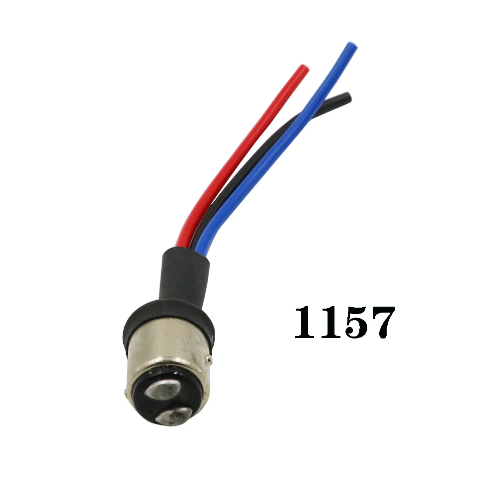 1157 YSY Подробная информация о BAY15S 1156 BAY15D 1157 Мужской адаптер жгут проводов для хвостовой лампы фара сигнал модифицированный - Цвет: 1157