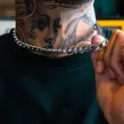 Цепочка мужская, 3-7 мм, толстая, с кубинским плетением