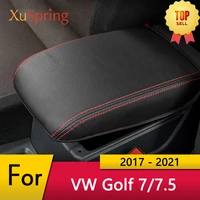 car armrest console pad cover cushion support box top mat liner styling for vw golf 7 7 5 2017 2020