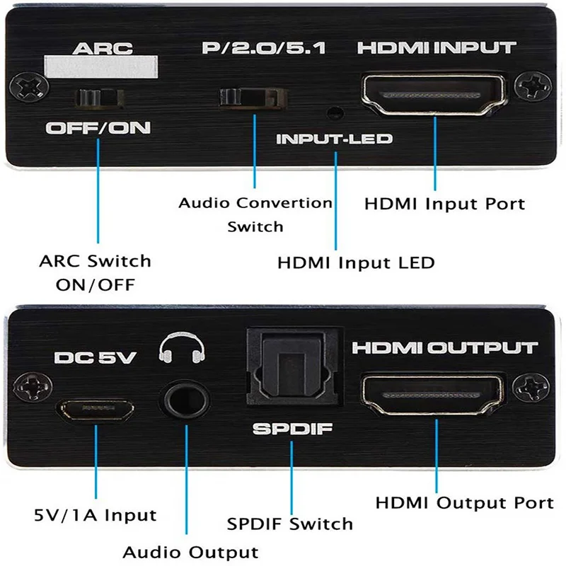 4K HDMI переключатель к + оптический Toslink (5 1 SPDIF)+ AUX Стерео o конвертер адаптер |