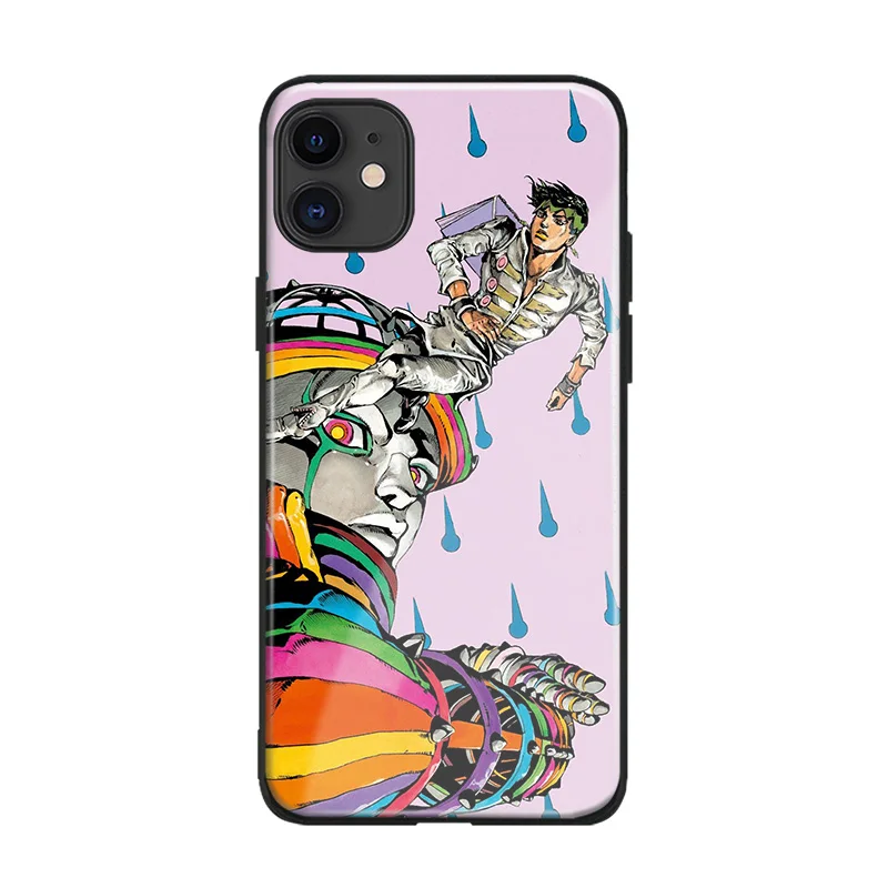 Мягкий силиконовый стеклянный чехол для телефона Rohan Kishibe JoJo's Surprise iPhone SE 6s 7 8 Plus X