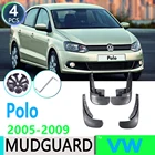 Брызговики для Volkswagen VW Polo Mk4 9N3 2005  2009, автомобильные аксессуары