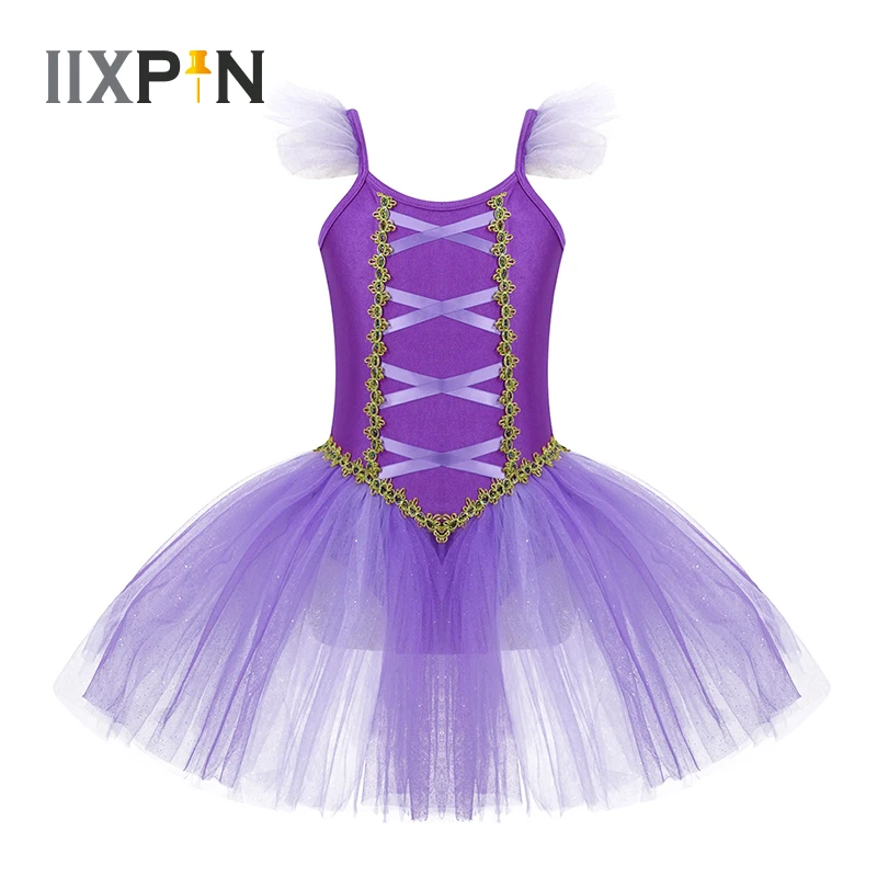 

Girls Ballet Dress Cami Gymnastics Leotard Kids Dance Wear Princess Ballet Tutu Halloween Cosplay Ballerina Fairy Party Costumes