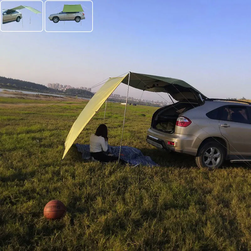 Voiture Marquise SUV Shelter Tarp Tente Pêche Sun Shelter Outdoor Side Canopy tente 