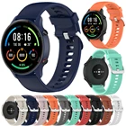 Ремешок силиконовый для Xiaomi Mi Watch 2  Vivoactive 4, спортивный цветной браслет для наручных часов, аксессуары для часов, 22 мм