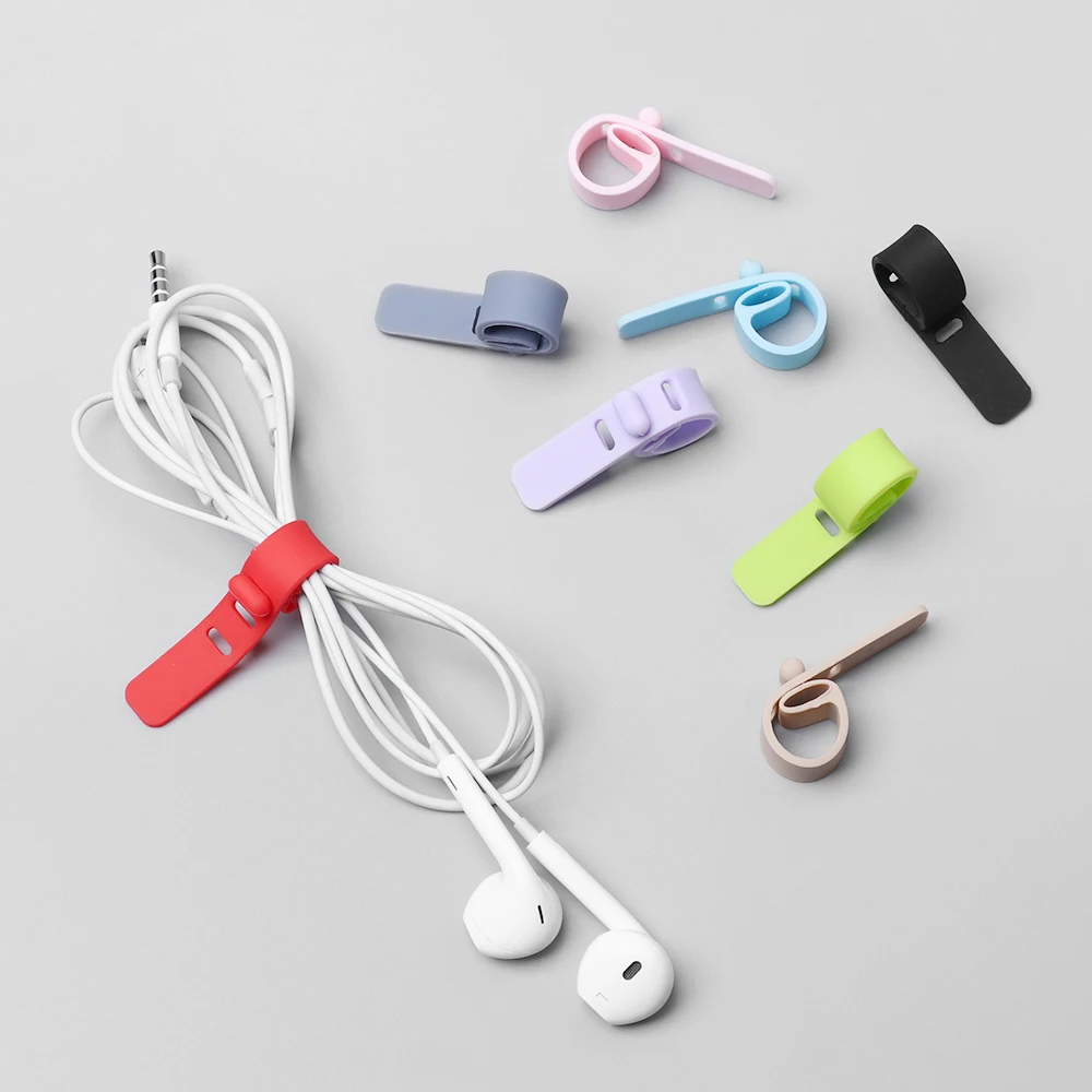 10 шт. наушники устройство для сматывания шнура питания силиконовые Ptotector