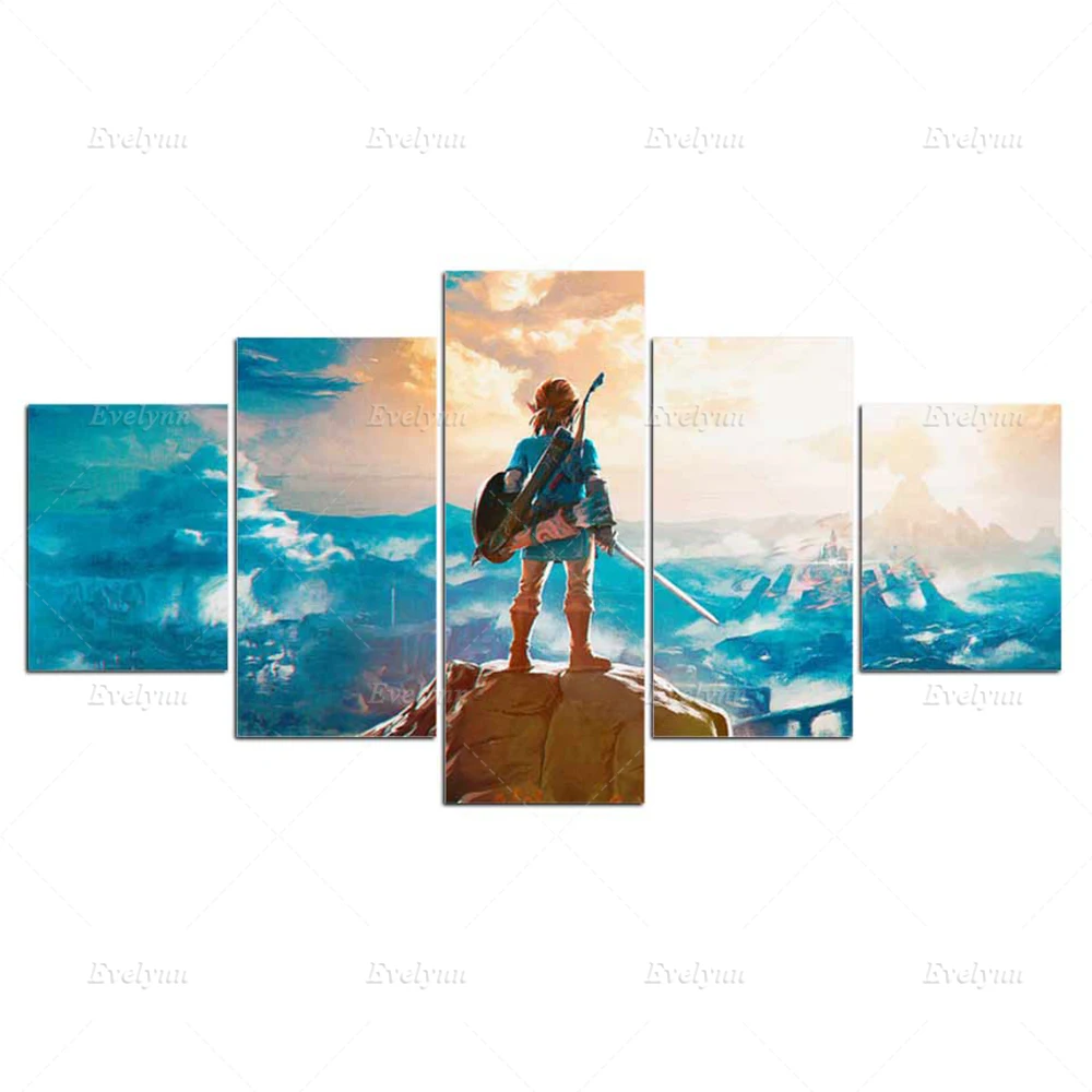 5 шт. настенный плакат и печать для гостиной | Дом сад