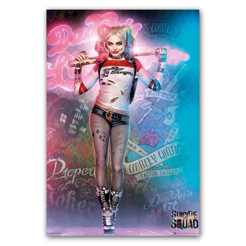 

New Joker Harley Quinn Wall Decor Wall Art Canvas Paintings Poster Nordic Decoration Home