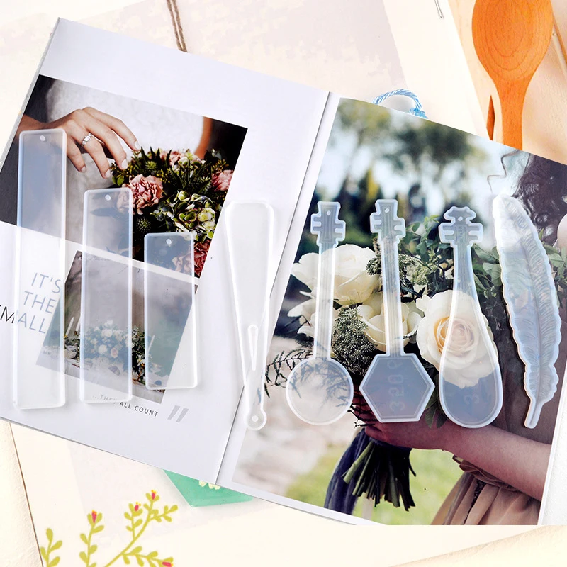 DIY Закладка для книги силиконовые формы сделать свой собственный книга Марк перо