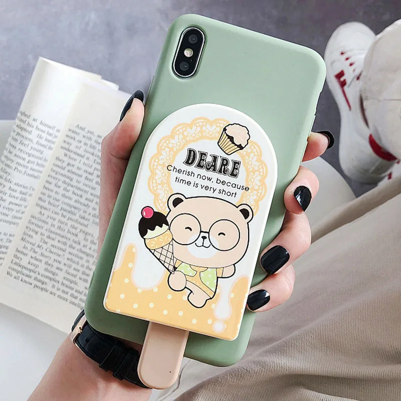 

Cartoon Makeup Mirror Case For Huawei Y5 Y6 Y7 Y9 Honor 8 8A 8C 8X MAX 8S 9 10 10i 20 Mate 30 Lite Pro Prime 2018 2019 Cover