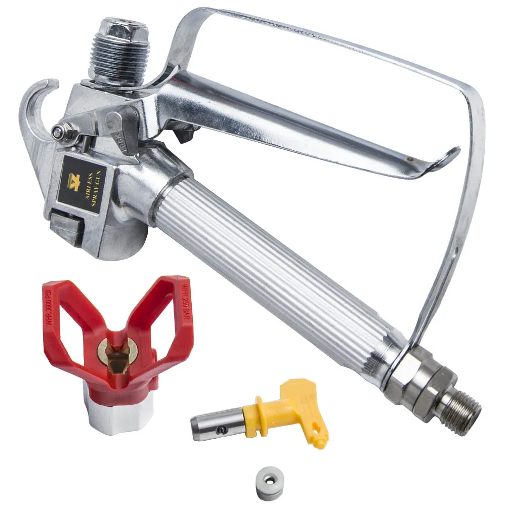 

3600PSI Airless Paint Spray Gun w/ Tip & Tip Guard Sprayer Nozzle For Sprayers