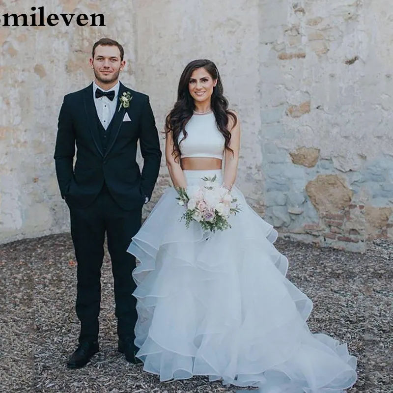 Свадебное платье с а силуэтом 2 предмета в стиле бохо|Свадебные платья| |