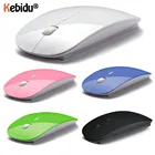 Ультра тонкий USB 2,4 GHz Bluetooth 5,0 беспроводная мышь оптическая игровая тонкий приемник компьютер для Apple Mac ноутбук выключатель питания мыши