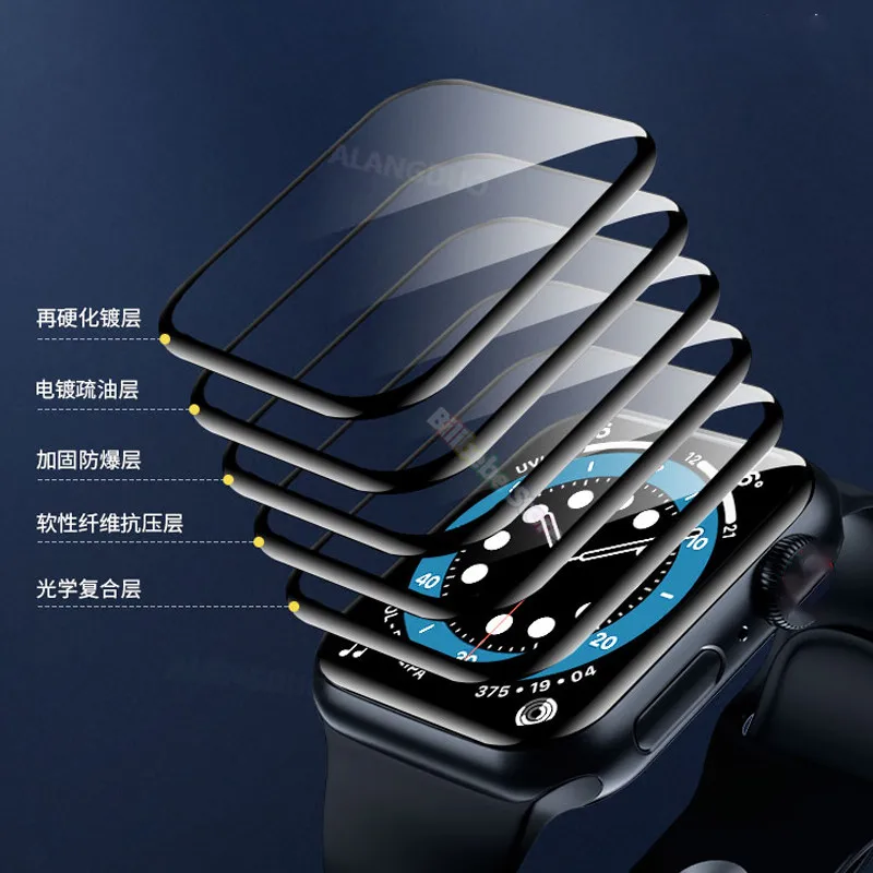 Защитная пленка для Apple Watch Band 7 41 мм 45 6 SE 5 4 40 44 не стекло iWatch 3 2 1 38 42 полная защита