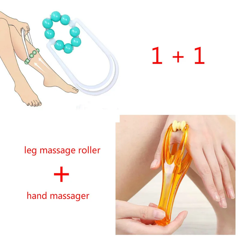 leg and hand massage Роликовый массажер для похудения, массажер для ног, икры, волшебные стройные ноги, расслабляющий для женщин, инструмент для массажа тела, массажер для ног, инструмент для ухода за ногами - Цвет: leg and hand massage