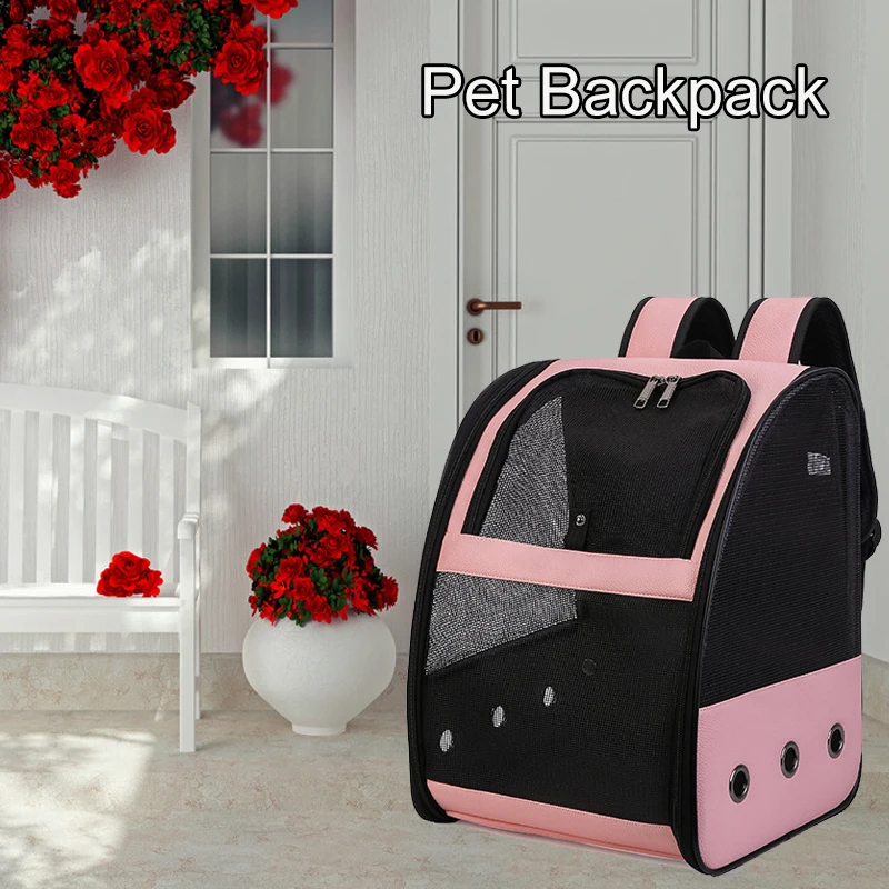 

New Car Carrying Pet Bag Portable Dog Bag Carrier Porous Breathable Folding Small Pets Supplies Outdoor Puppy Cat Backpack