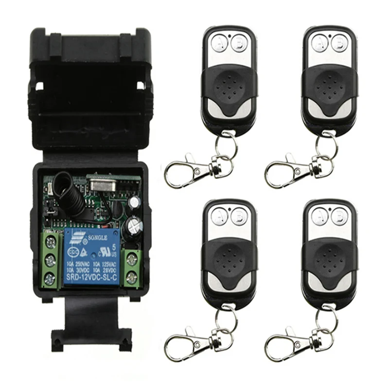 DC 12V 24V 1 канальный 1CH мини Беспроводной РЧ пульт дистанционного управления
