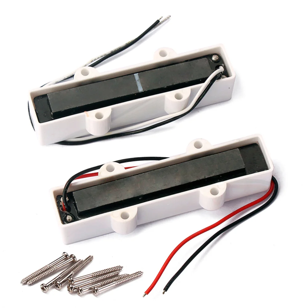 2 шт. металлический открытый стиль прочный 4 струнные гитарные части Humbucker для JB